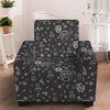 Mechanic Nuts and Bolts Pattern Print Armchair Slipcover