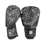 Mechanic Nuts and Bolts Pattern Print Boxing Gloves