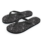 Mechanic Nuts and Bolts Pattern Print Flip Flops