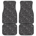 Mechanic Nuts and Bolts Pattern Print Front and Back Car Floor Mats