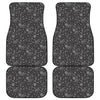 Mechanic Nuts and Bolts Pattern Print Front and Back Car Floor Mats