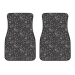 Mechanic Nuts and Bolts Pattern Print Front Car Floor Mats