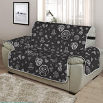 Mechanic Nuts and Bolts Pattern Print Half Sofa Protector