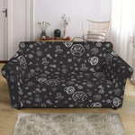 Mechanic Nuts and Bolts Pattern Print Loveseat Slipcover