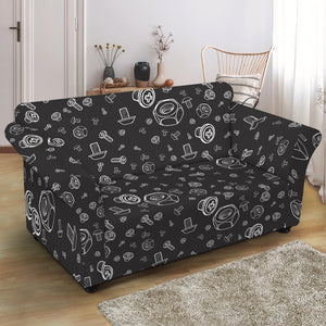 Mechanic Nuts and Bolts Pattern Print Loveseat Slipcover