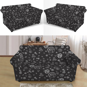 Mechanic Nuts and Bolts Pattern Print Loveseat Slipcover