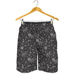 Mechanic Nuts and Bolts Pattern Print Men's Shorts