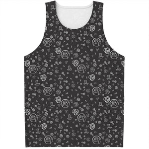 Mechanic Nuts and Bolts Pattern Print Men's Tank Top