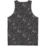 Mechanic Nuts and Bolts Pattern Print Men's Tank Top