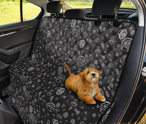 Mechanic Nuts and Bolts Pattern Print Pet Car Back Seat Cover