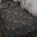 Mechanic Nuts and Bolts Pattern Print Quilt Bed Set