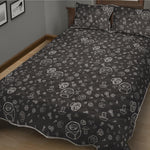 Mechanic Nuts and Bolts Pattern Print Quilt Bed Set