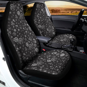 Mechanic Nuts and Bolts Pattern Print Universal Fit Car Seat Covers