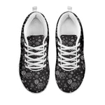 Mechanic Nuts and Bolts Pattern Print White Sneakers