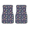 Mermaid Cartoon Pattern Print Front Car Floor Mats