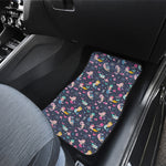 Mermaid Cartoon Pattern Print Front Car Floor Mats
