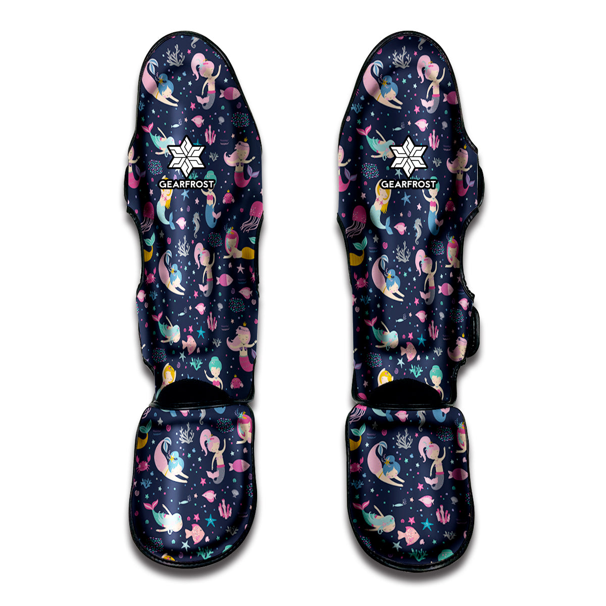 Mermaid Cartoon Pattern Print Muay Thai Shin Guard