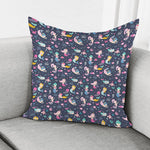 Mermaid Cartoon Pattern Print Pillow Cover