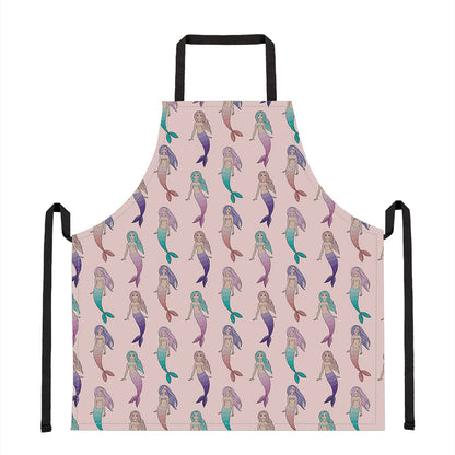 Mermaid Girls Pattern Print Apron