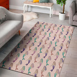 Mermaid Girls Pattern Print Area Rug