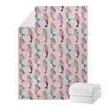 Mermaid Girls Pattern Print Blanket