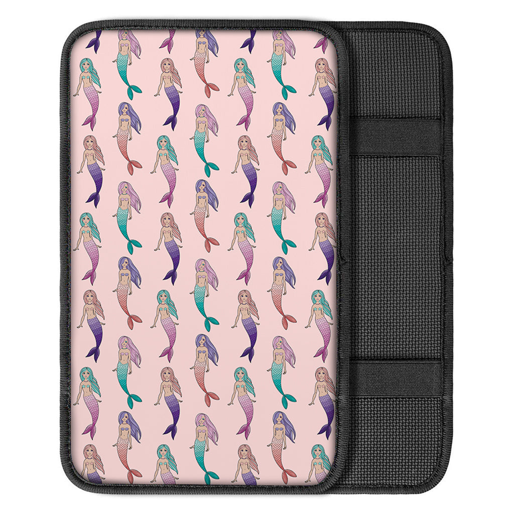 Mermaid Girls Pattern Print Car Center Console Cover