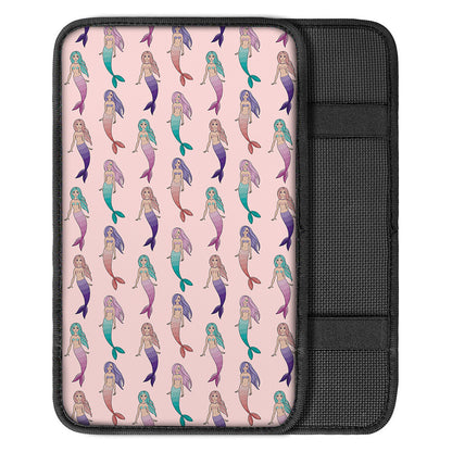 Mermaid Girls Pattern Print Car Center Console Cover