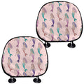 Mermaid Girls Pattern Print Car Headrest Covers