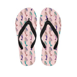 Mermaid Girls Pattern Print Flip Flops