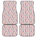 Mermaid Girls Pattern Print Front and Back Car Floor Mats