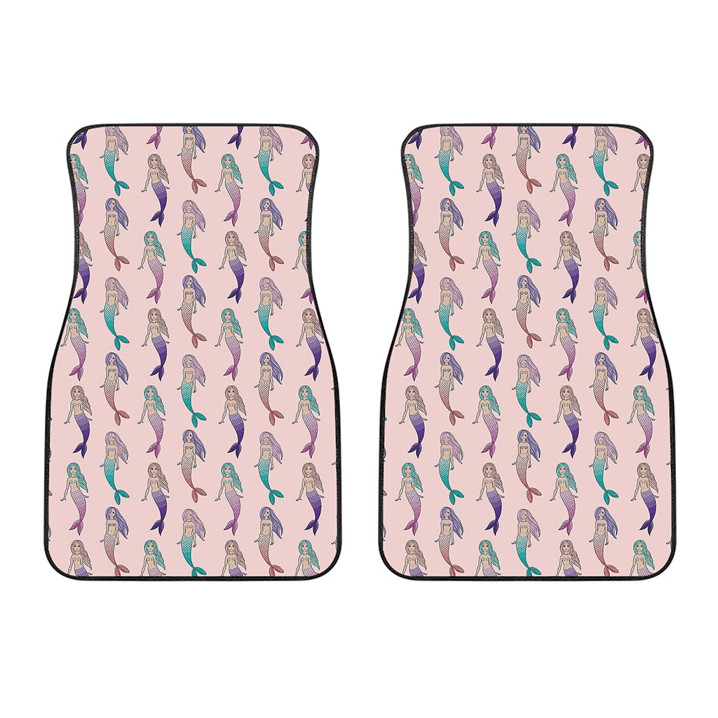 Mermaid Girls Pattern Print Front Car Floor Mats