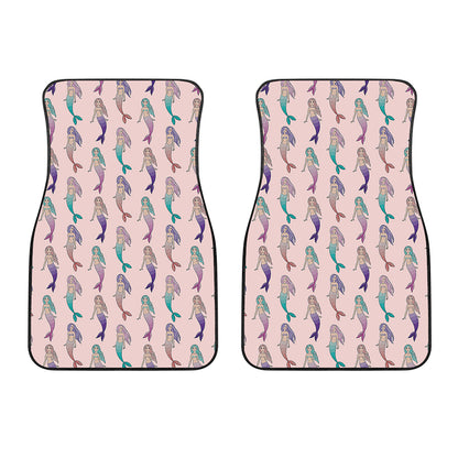 Mermaid Girls Pattern Print Front Car Floor Mats
