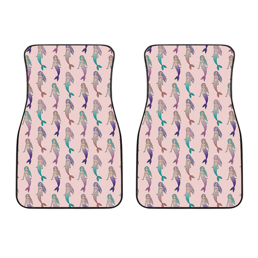 Mermaid Girls Pattern Print Front Car Floor Mats