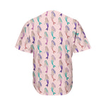 Mermaid Girls Pattern Print Men's Baseball Jersey