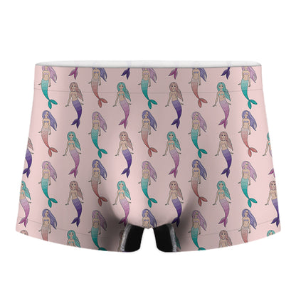 Mermaid Girls Pattern Print Men's Boxer Briefs