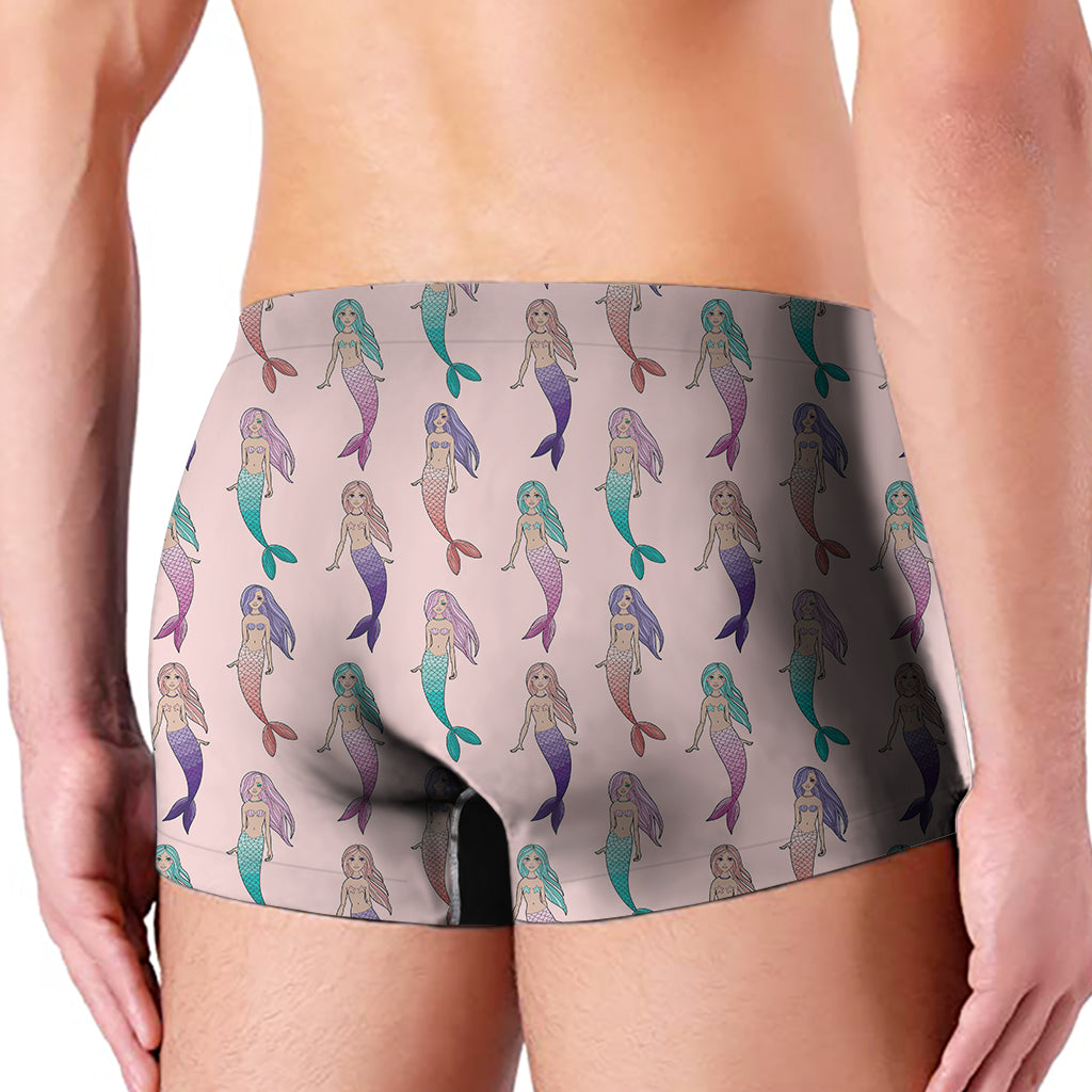 Mermaid Girls Pattern Print Men's Boxer Briefs
