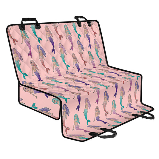 Mermaid Girls Pattern Print Pet Car Back Seat Cover