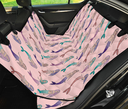 Mermaid Girls Pattern Print Pet Car Back Seat Cover