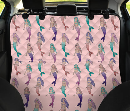 Mermaid Girls Pattern Print Pet Car Back Seat Cover