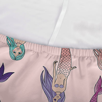 Mermaid Girls Pattern Print Sofa Cover
