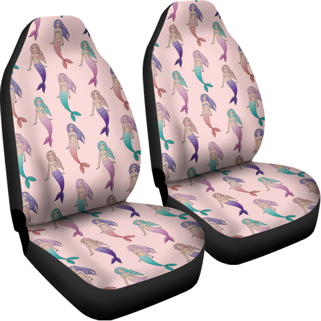 Mermaid Girls Pattern Print Universal Fit Car Seat Covers