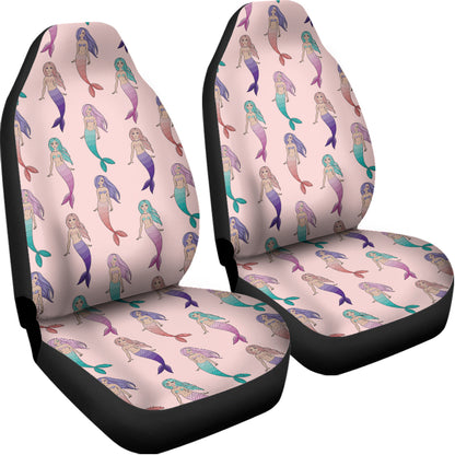Mermaid Girls Pattern Print Universal Fit Car Seat Covers