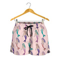 Mermaid Girls Pattern Print Women's Shorts