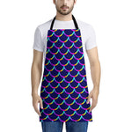 Mermaid Scales Pattern Print Apron