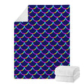 Mermaid Scales Pattern Print Blanket