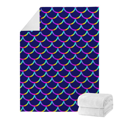 Mermaid Scales Pattern Print Blanket