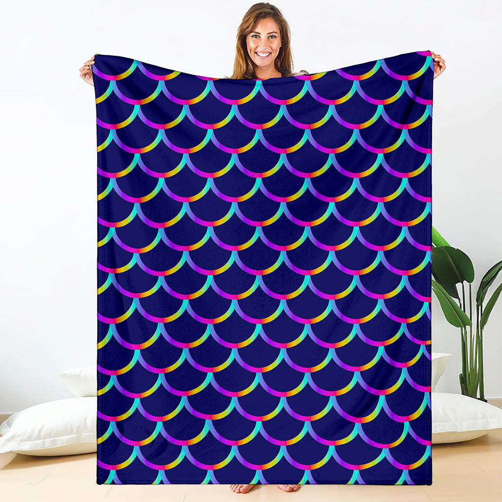 Mermaid Scales Pattern Print Blanket
