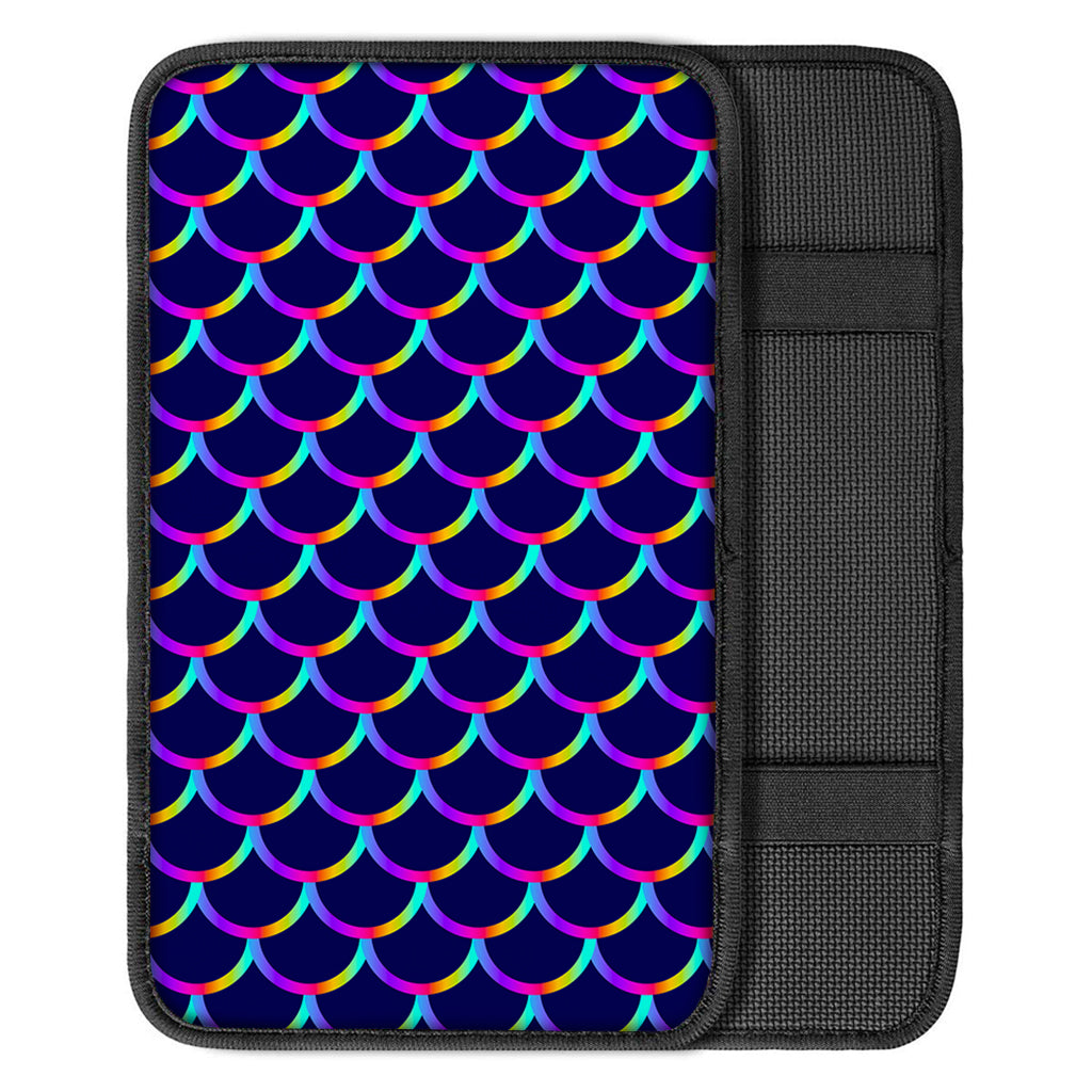 Mermaid Scales Pattern Print Car Center Console Cover
