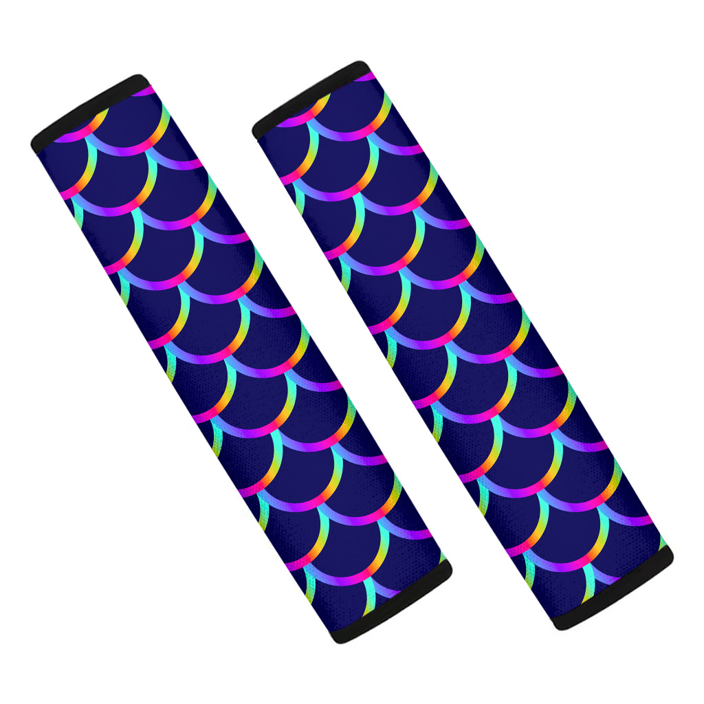 Mermaid Scales Pattern Print Car Seat Belt Covers
