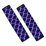 Mermaid Scales Pattern Print Car Seat Belt Covers